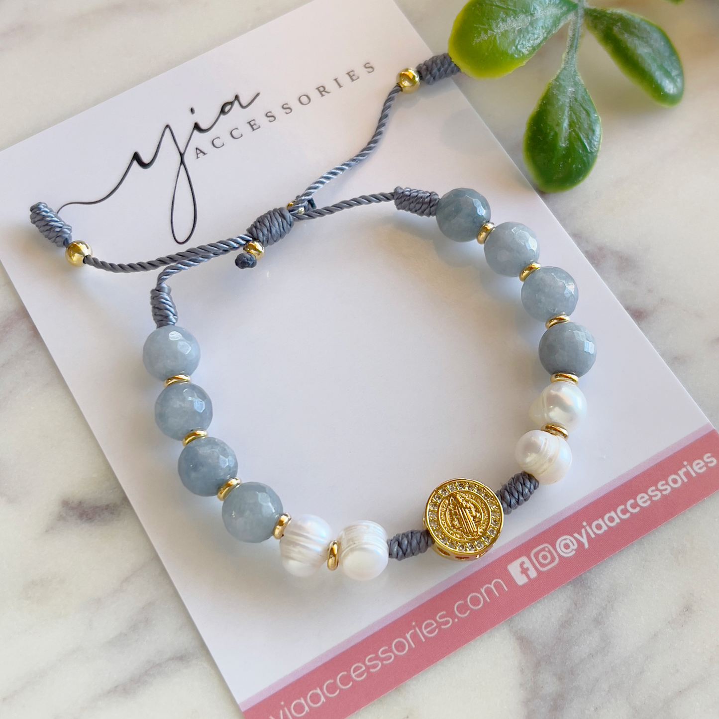 Agate San Benito Pearl Bracelet (+)