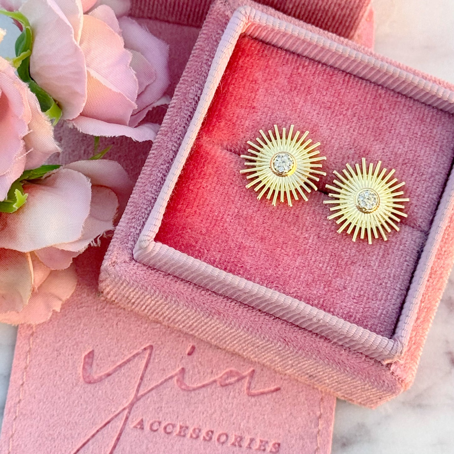 Solstice Glow Sunray Earrings