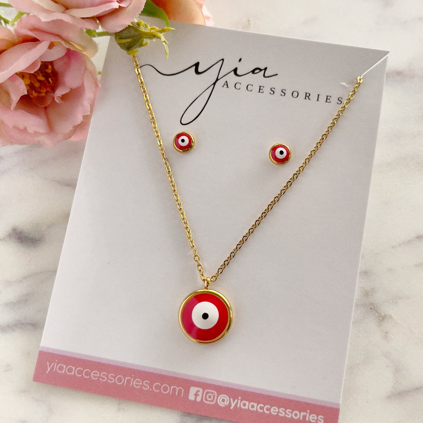 Red Evil Eye Set