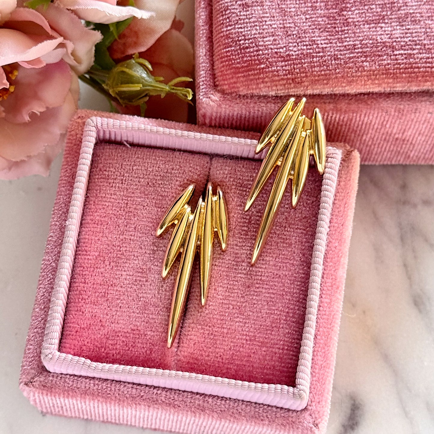 Mi Raiz- Tonal Gold Earrings