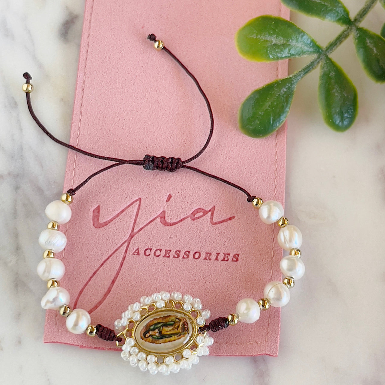 Virgencita Imagen Pearl Bracelet