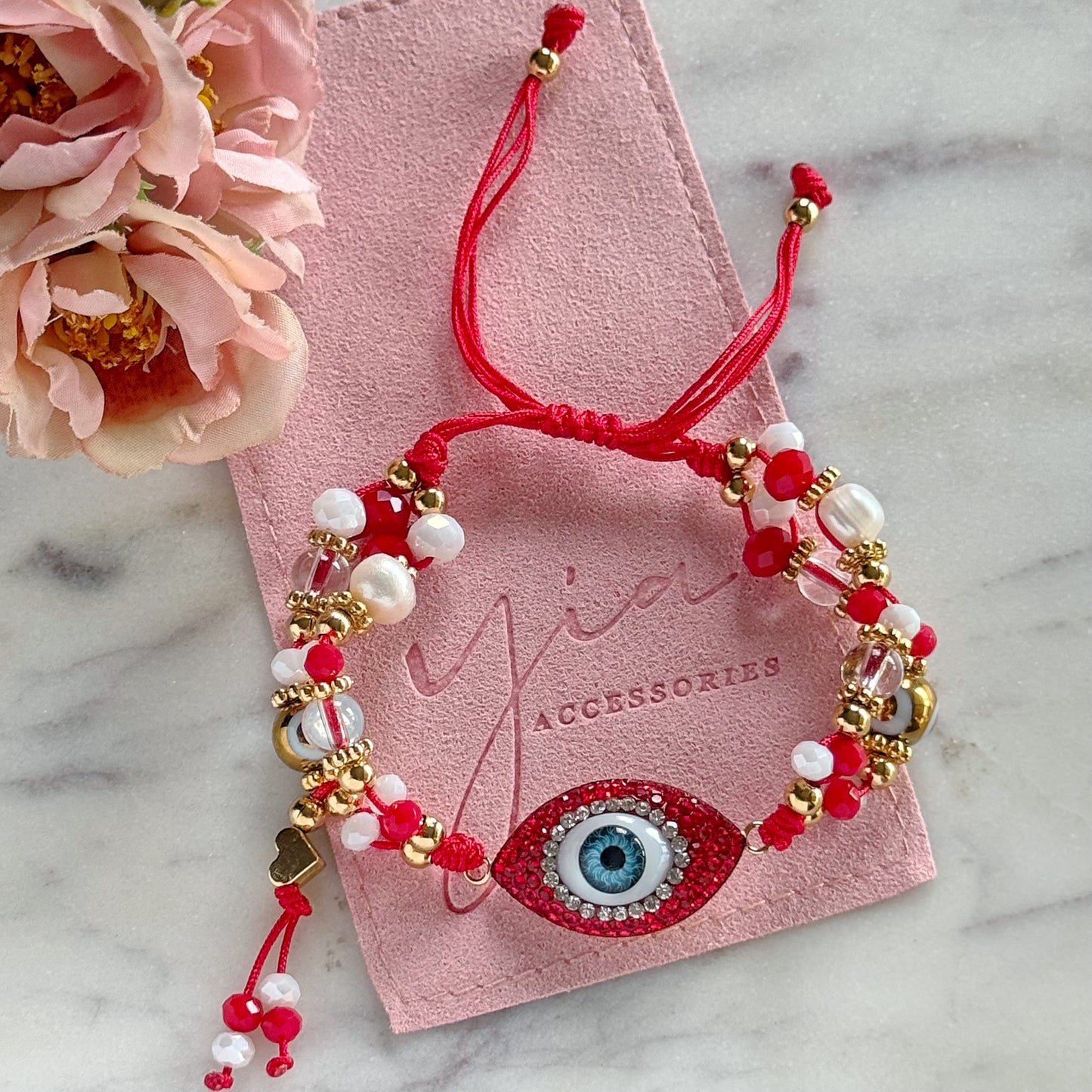 Sparkly Good Vibes - Evil Eye Bracelet