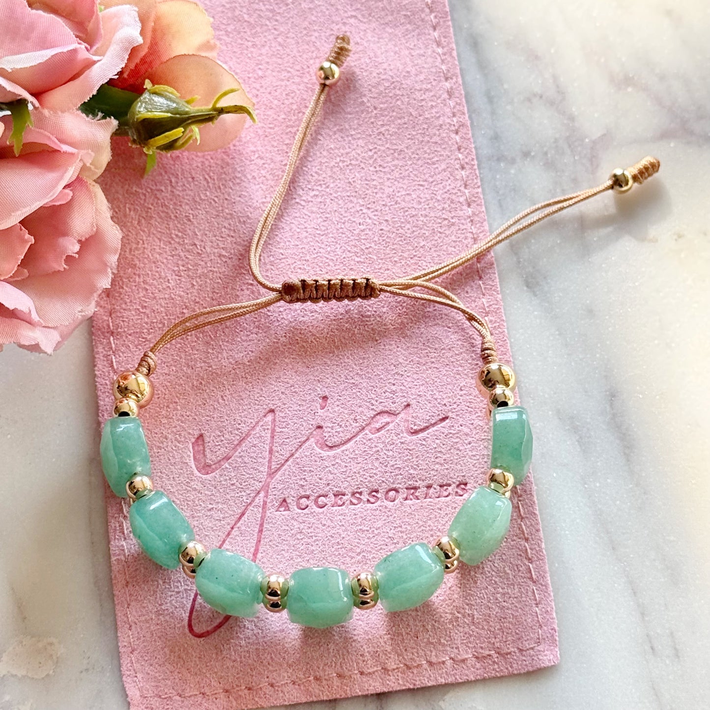 Natural Stone Bracelet (CLICK FOR MORE STONE COLORS)