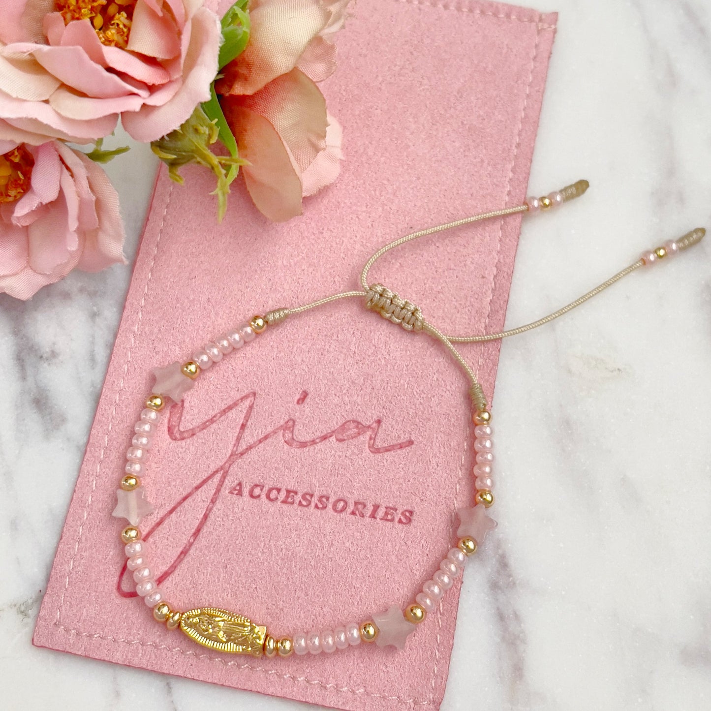Rose Quartz Star Virgencita