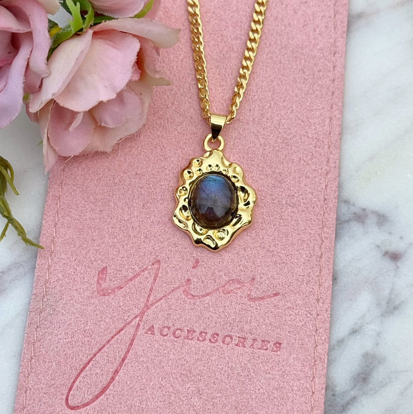 Labradorita Stone Necklace