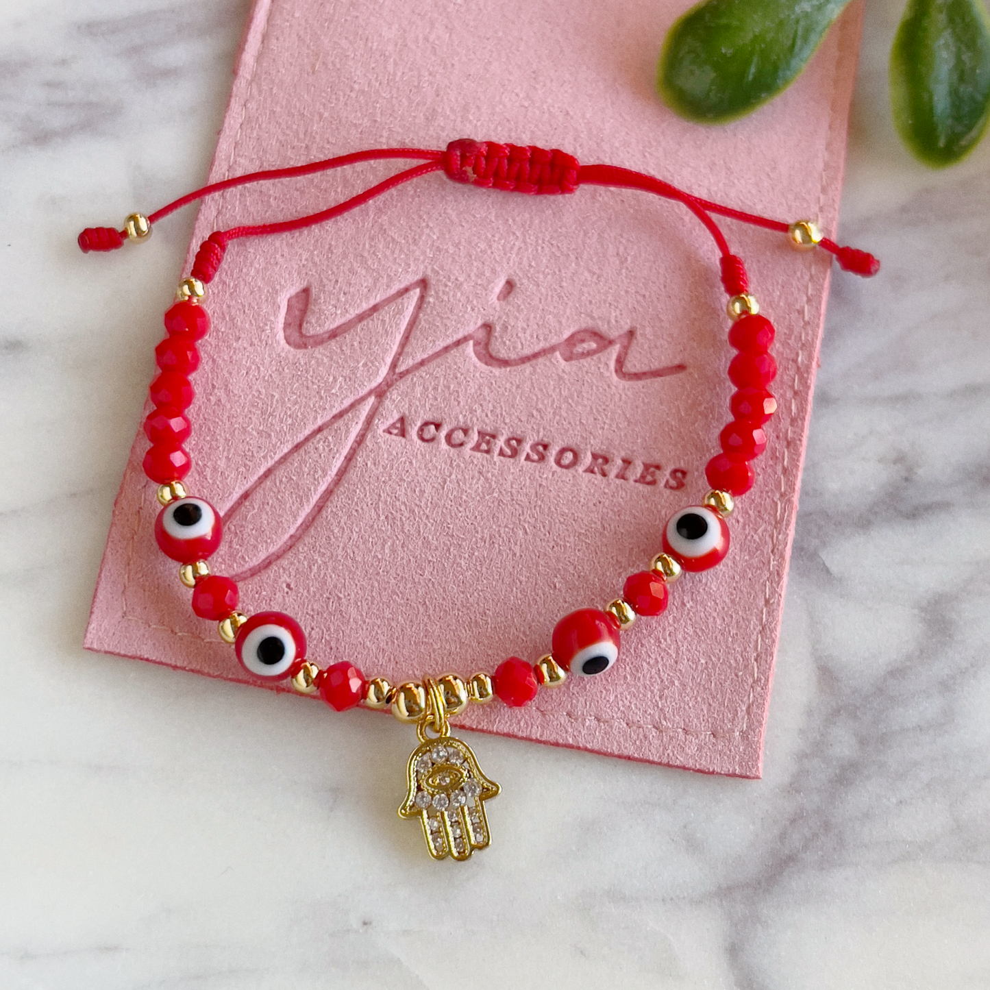 Hamsa Hand Red Evil eye bracelet
