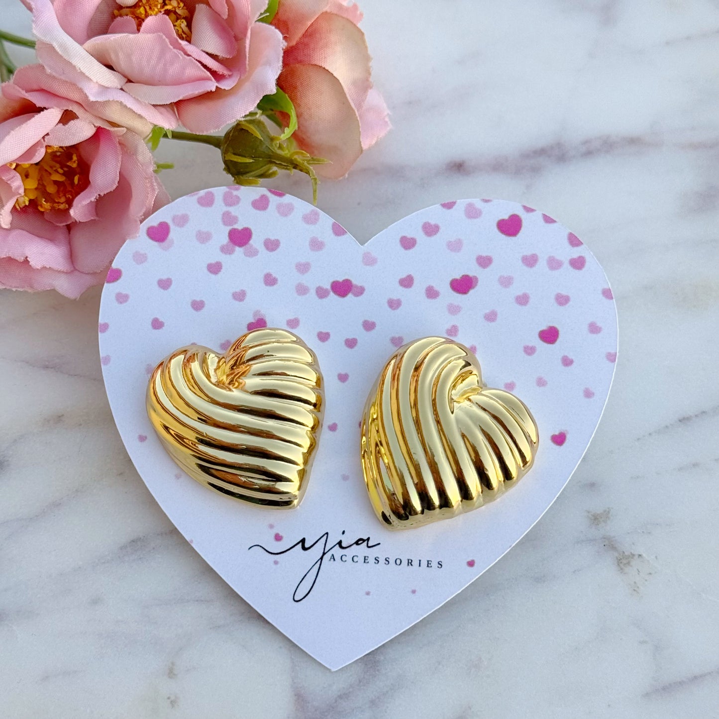 Bella Heart Studs
