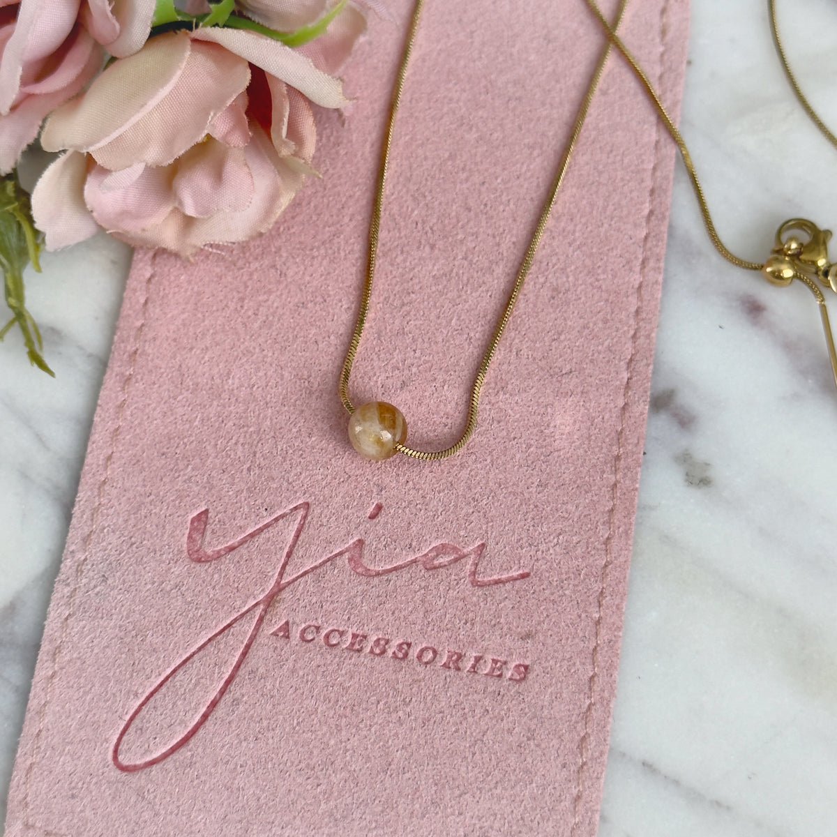 Dainty Citrine necklace