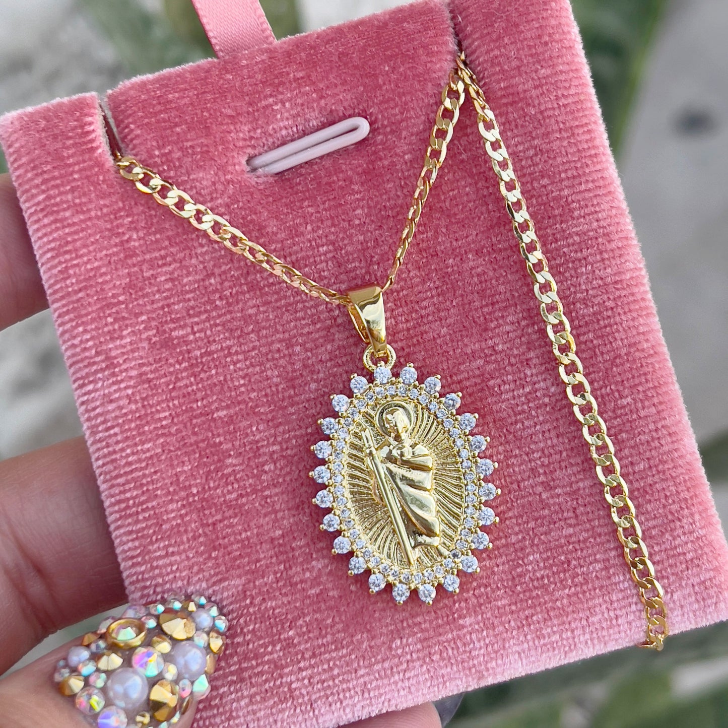 San Juditas CZ Necklace
