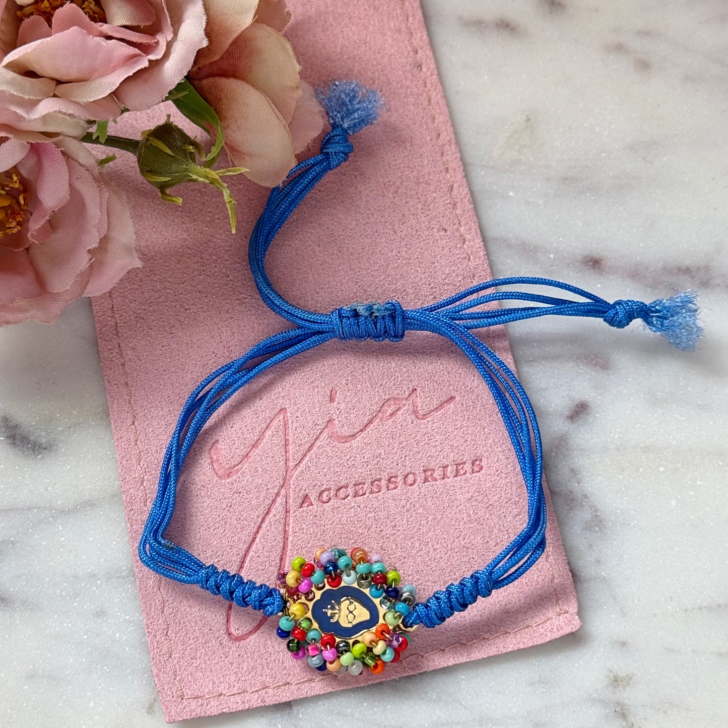 Sagrado Corazon Beaded Bracelet