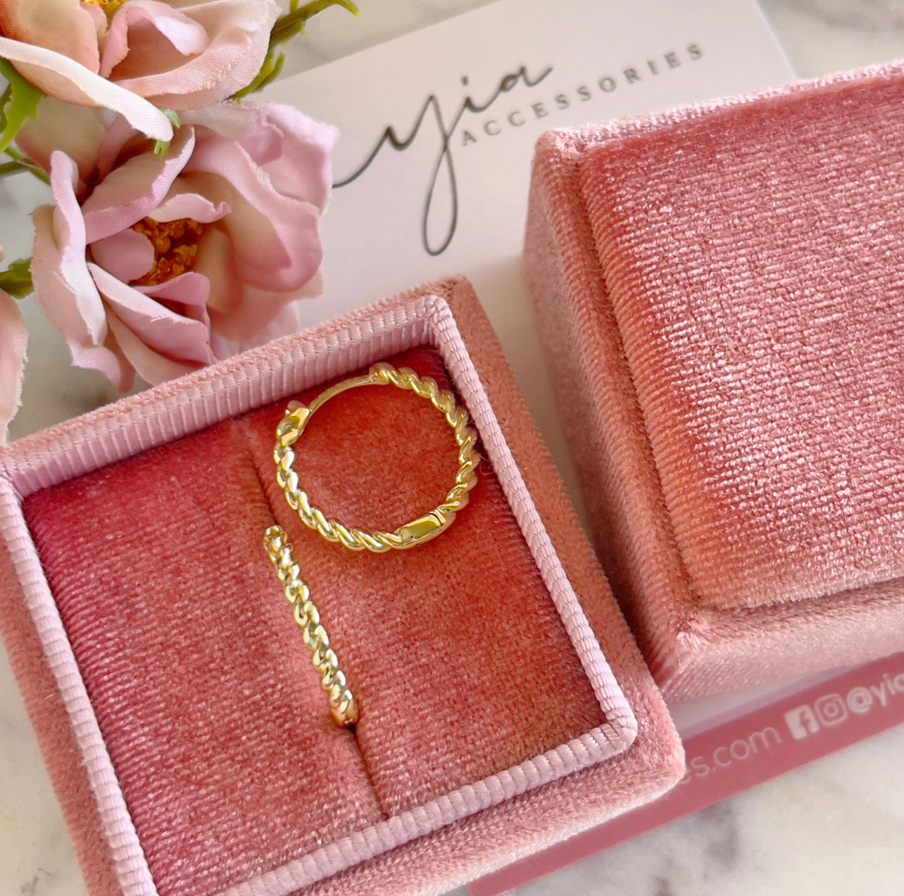 Endless Twisted Croissant Huggie hoops