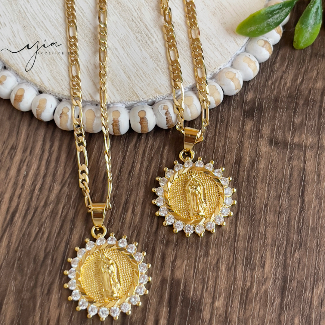 CZ Virgencita Necklace