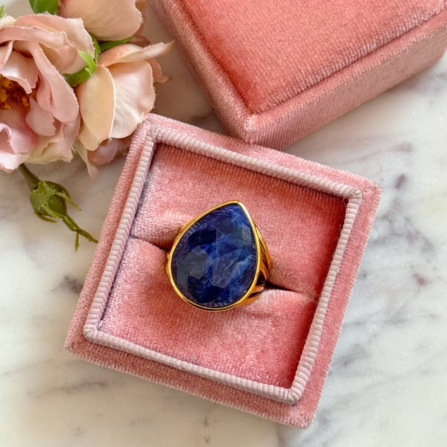 Chunky Lapiz Lazuli Ring