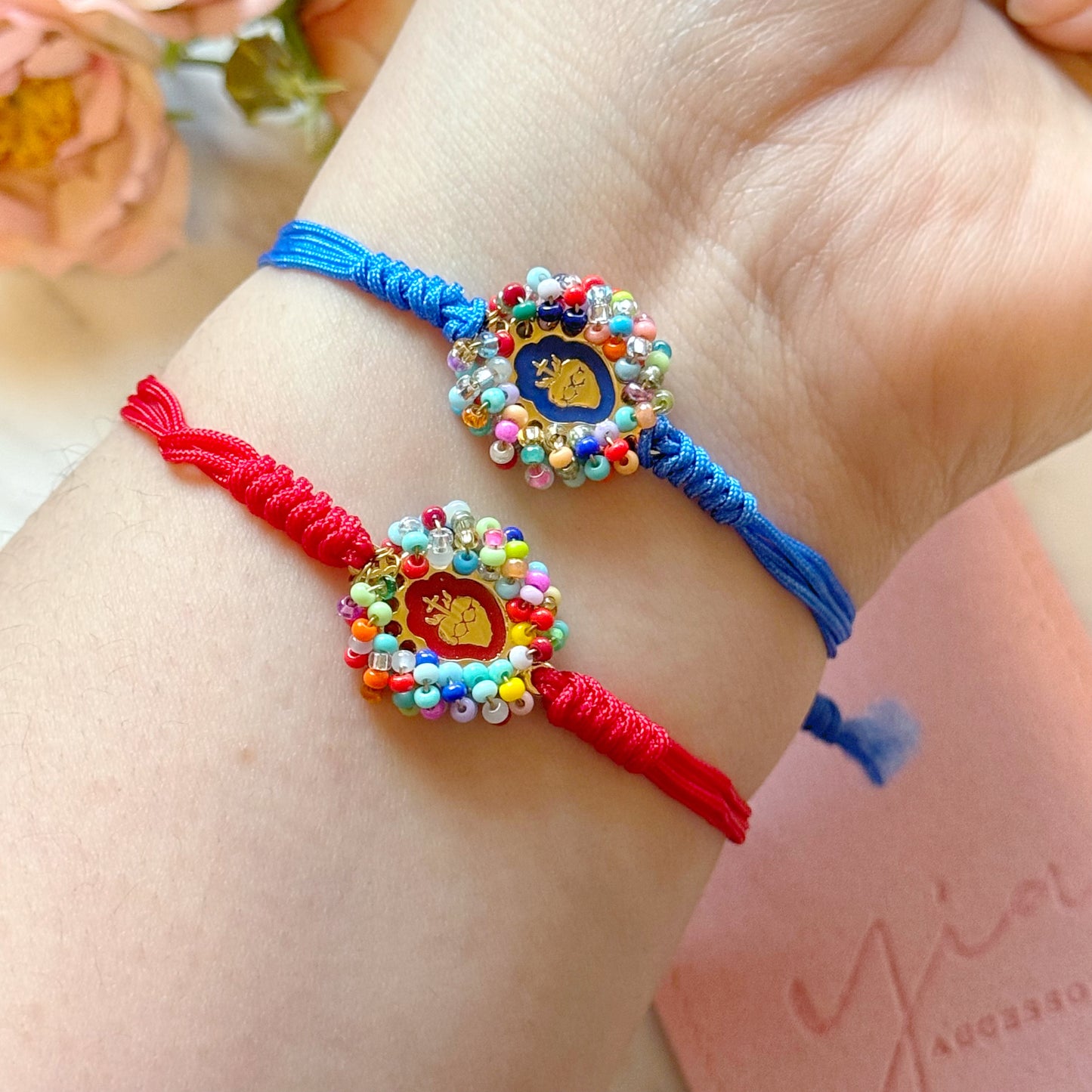 Sagrado Corazon Beaded Bracelet