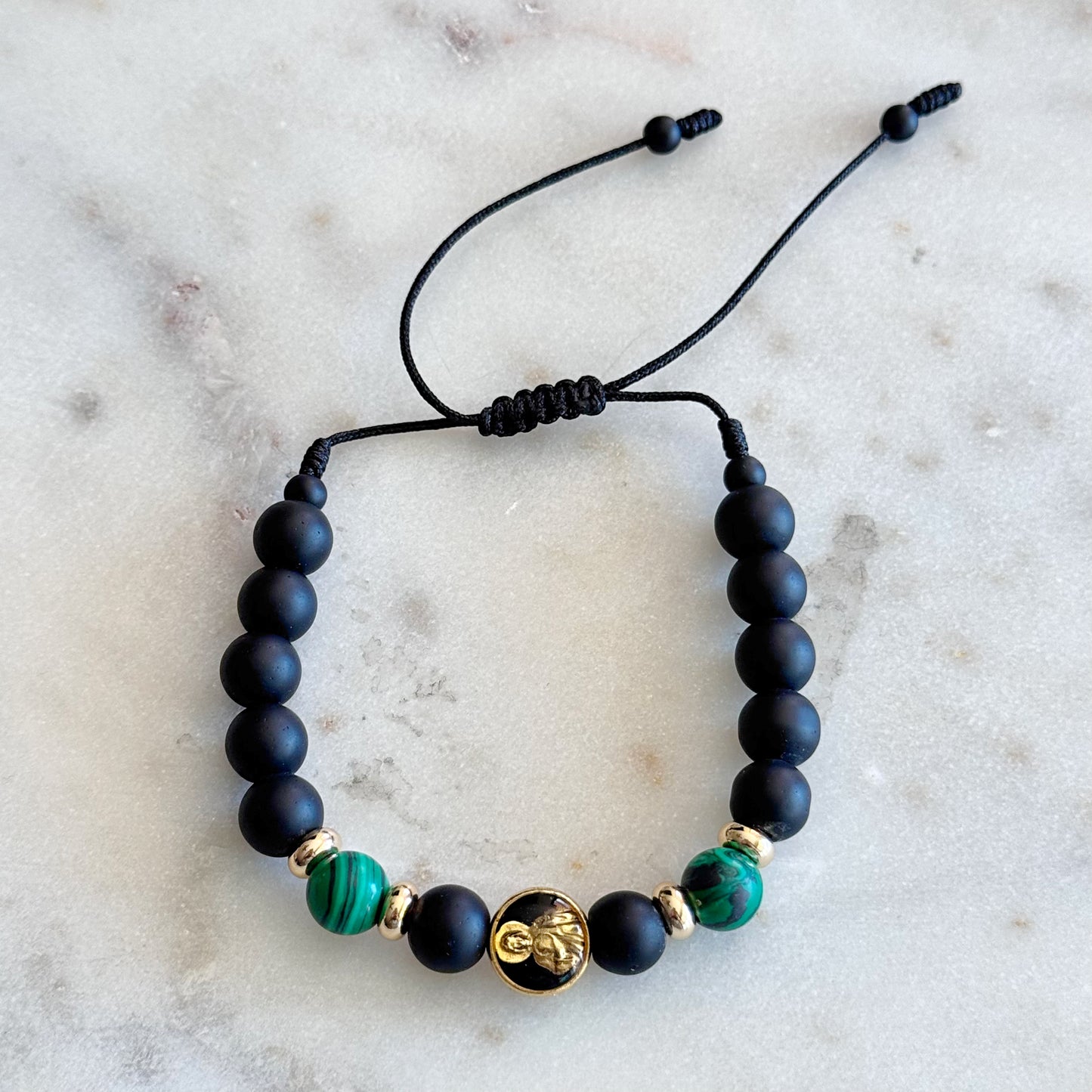 Mens San Judas Matte Bracelet