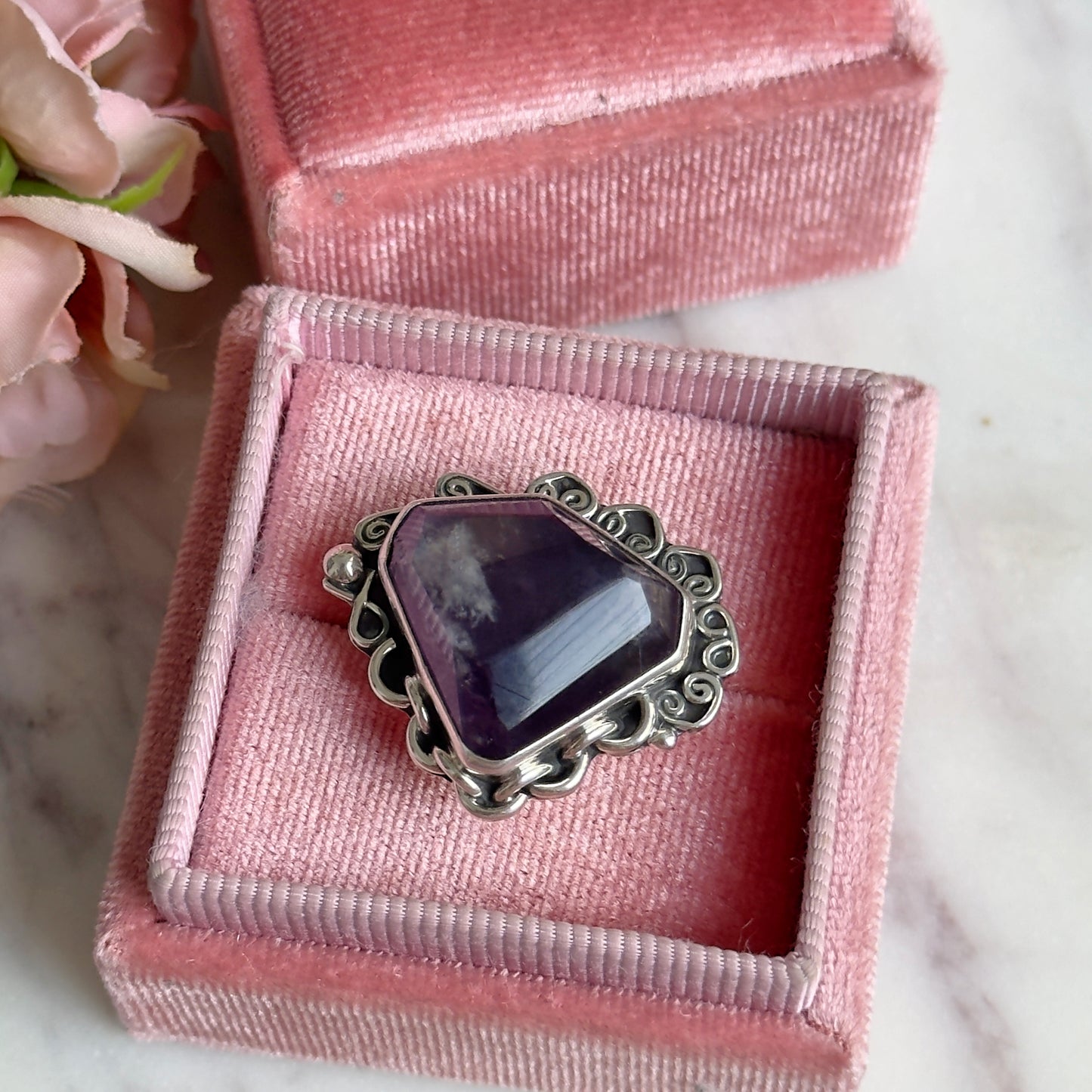925 Silver Ring- Amethyst