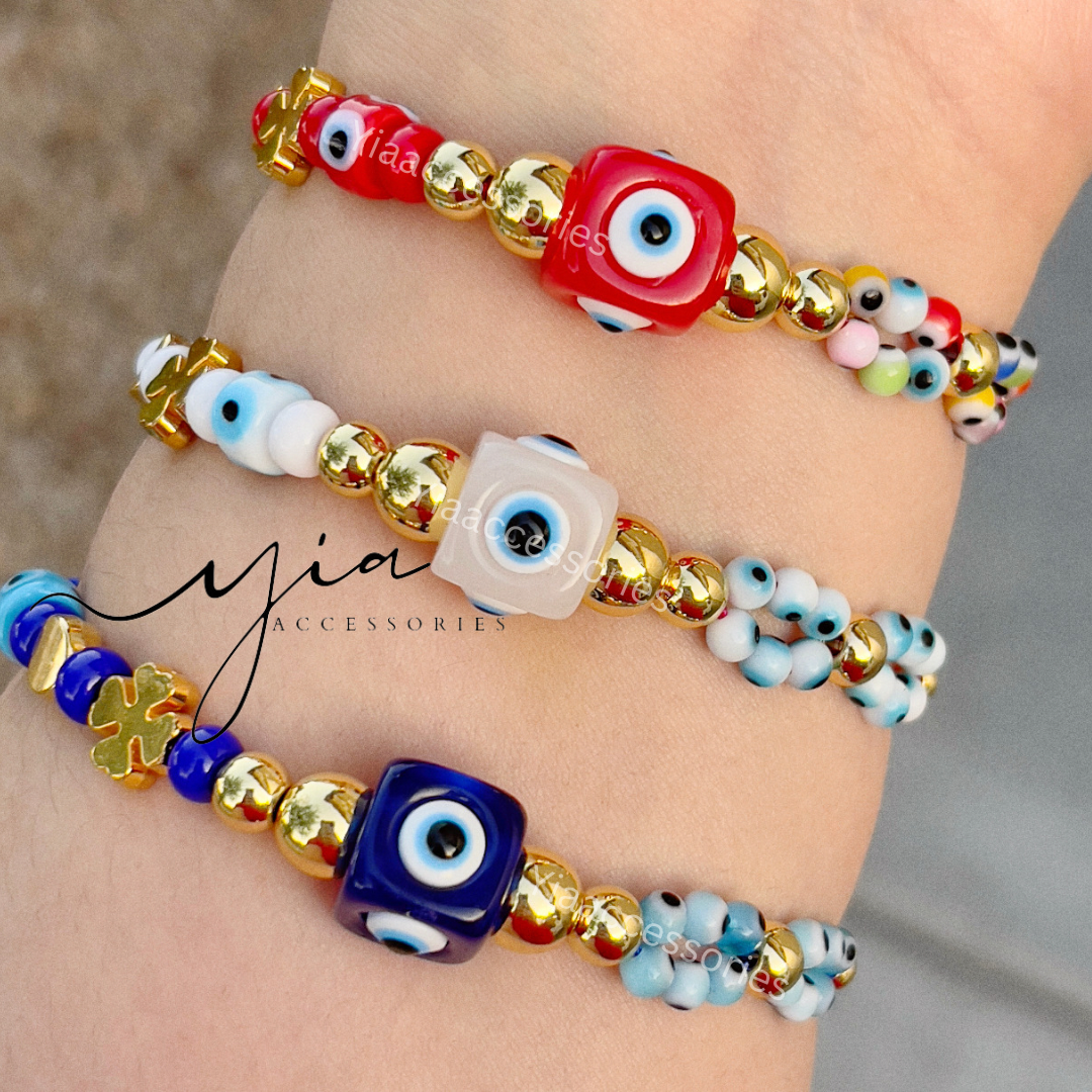 Evil Eye Cube bracelet