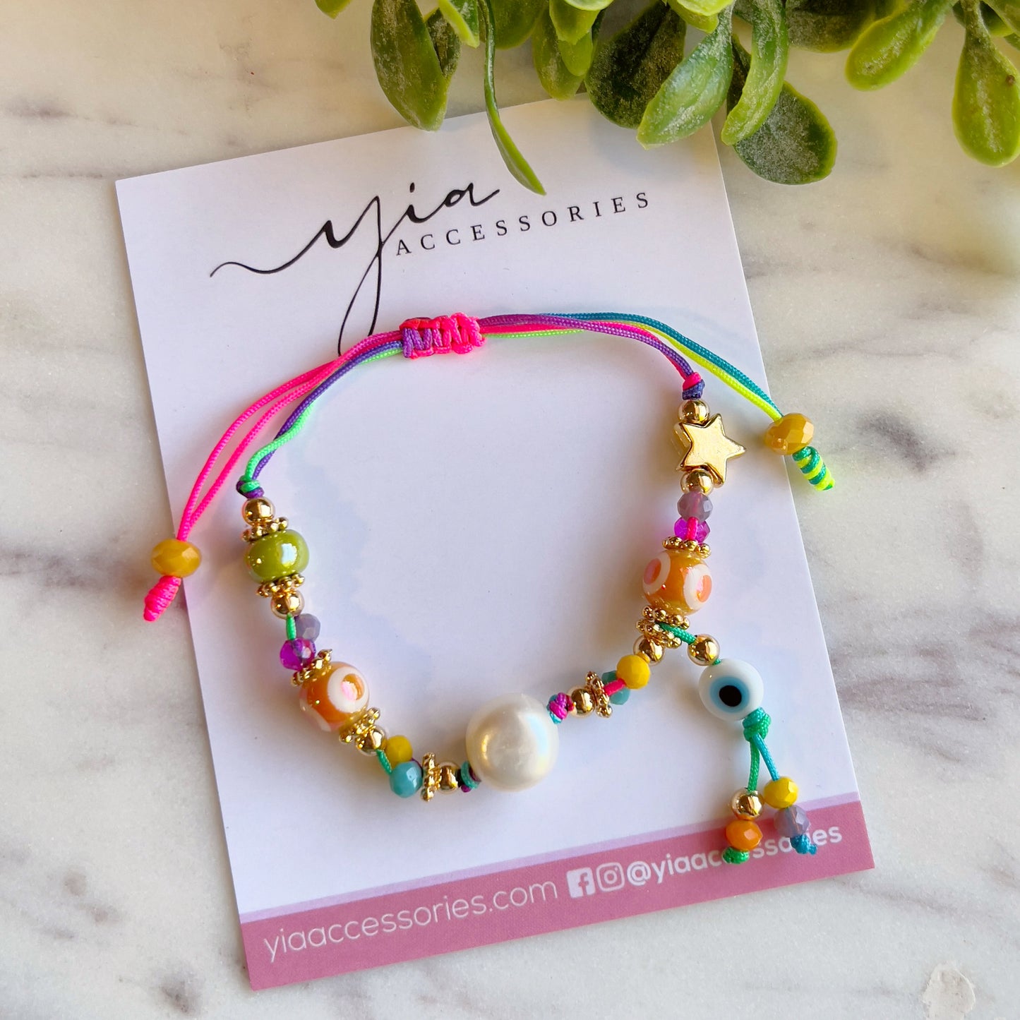 Clear Summer vibe bracelet