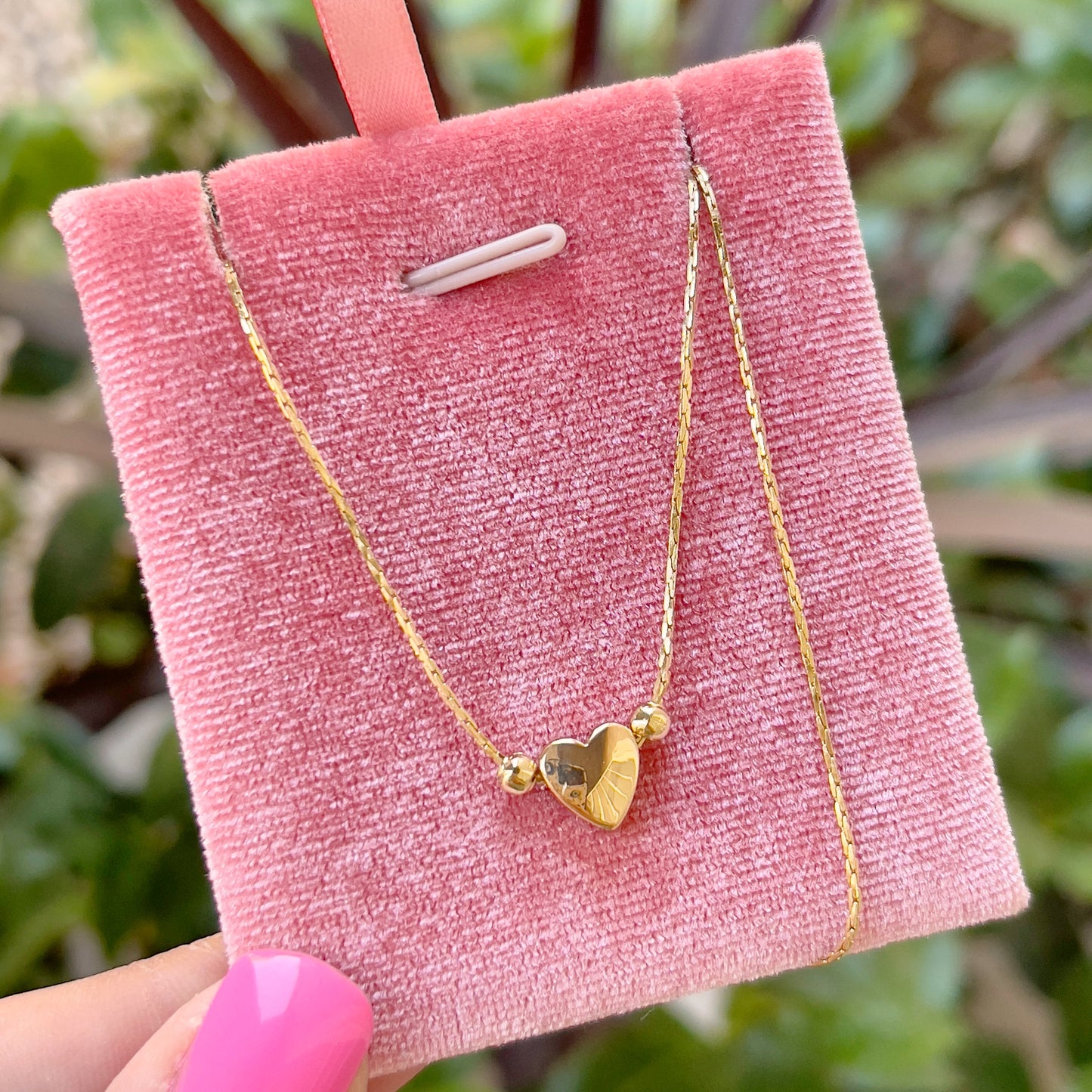 Dainty heart necklace