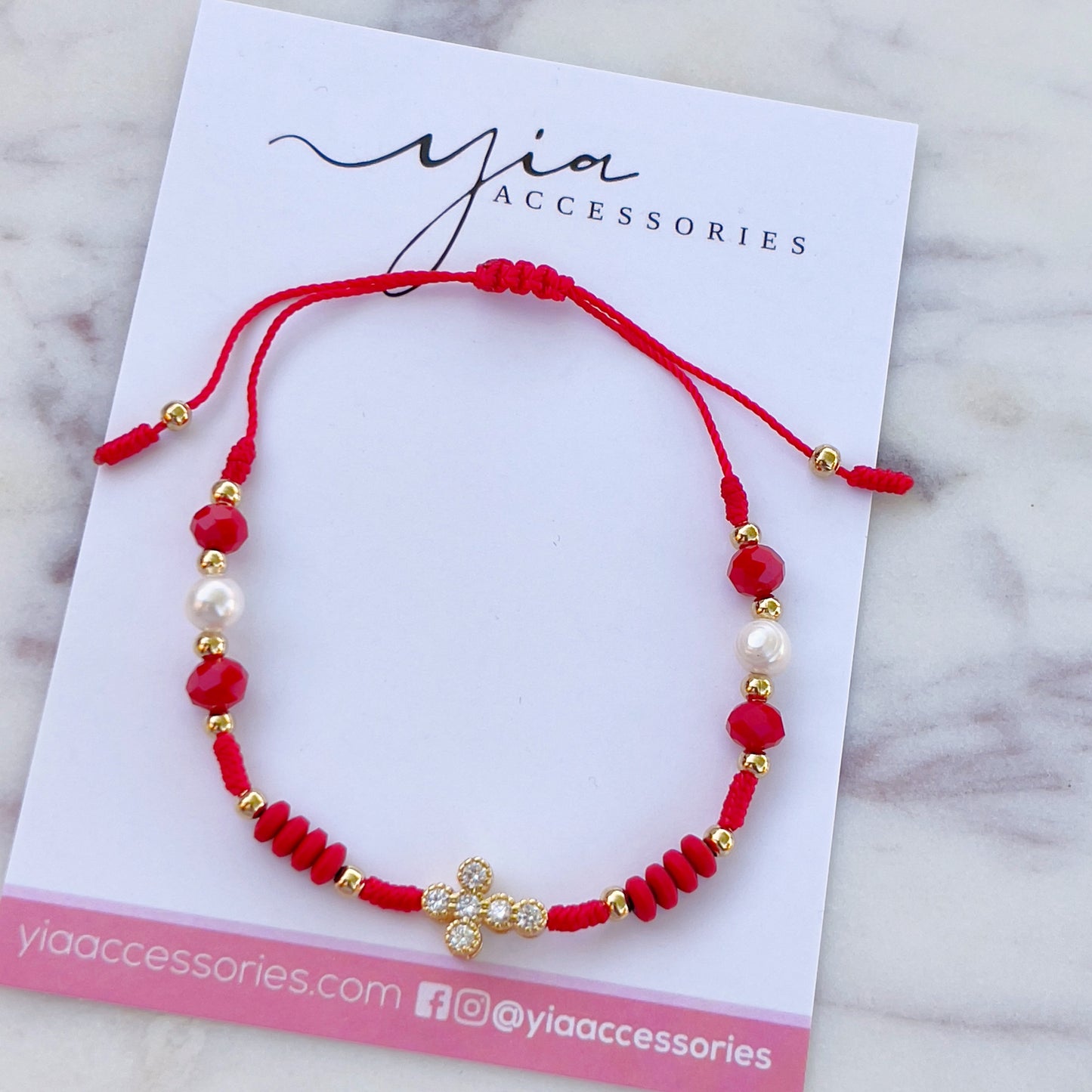 Faithful cross bracelet