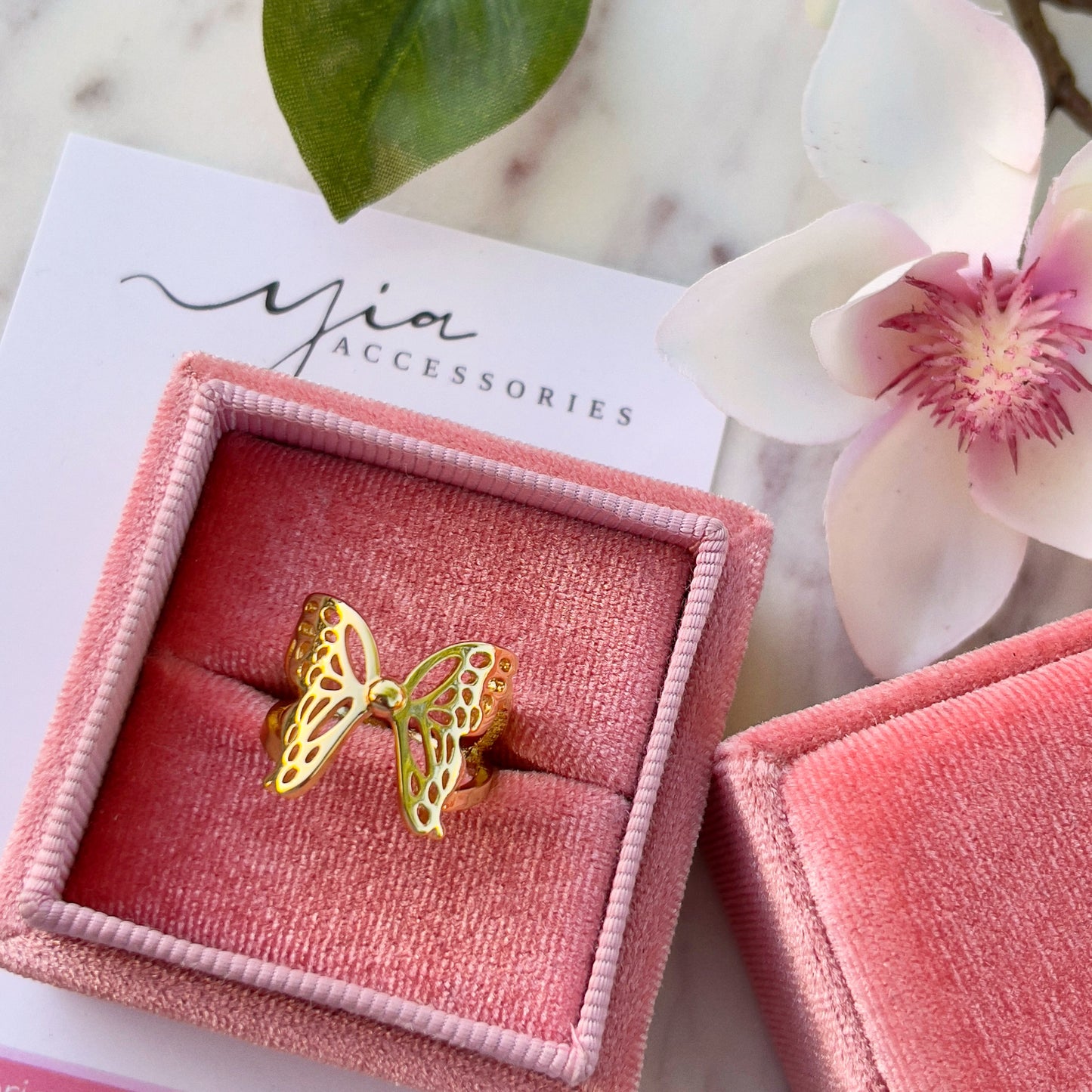 Gold Butterfly ring