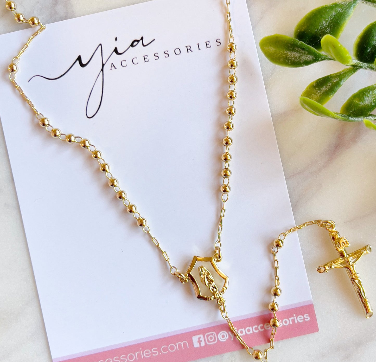 Dainty Rosario Necklace