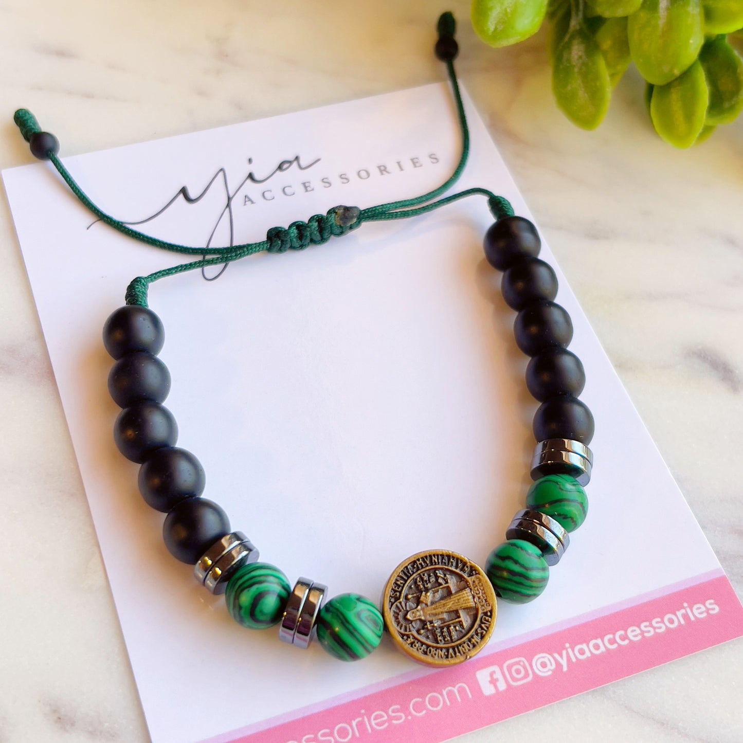 Mens San Benito Malachite bracelet