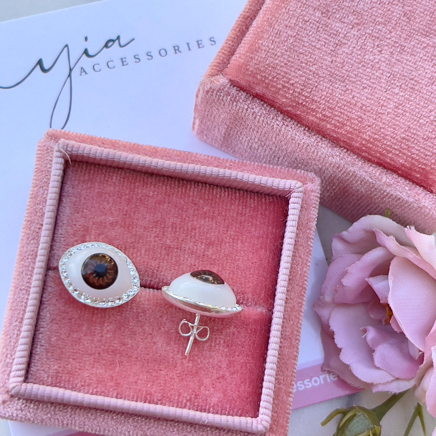 925 Silver Evil Eye studs