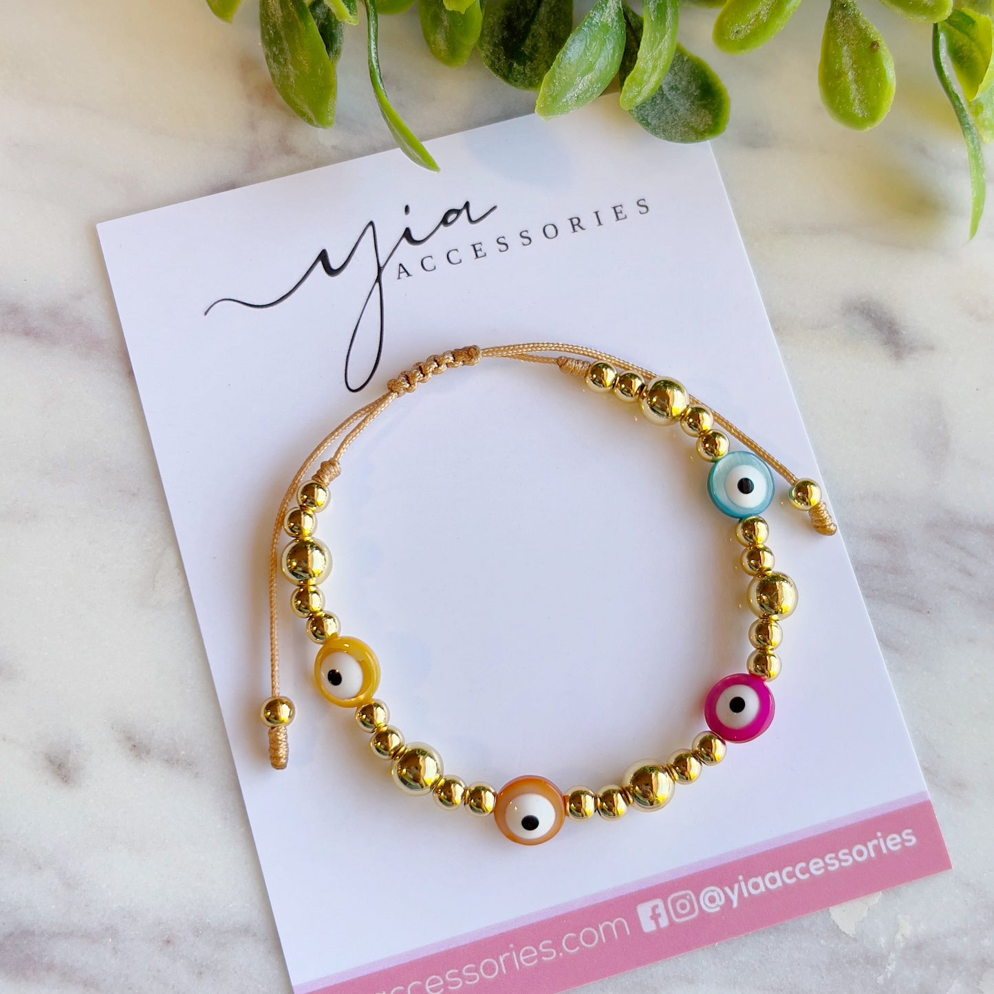 Shell Evil Eye Bracelet