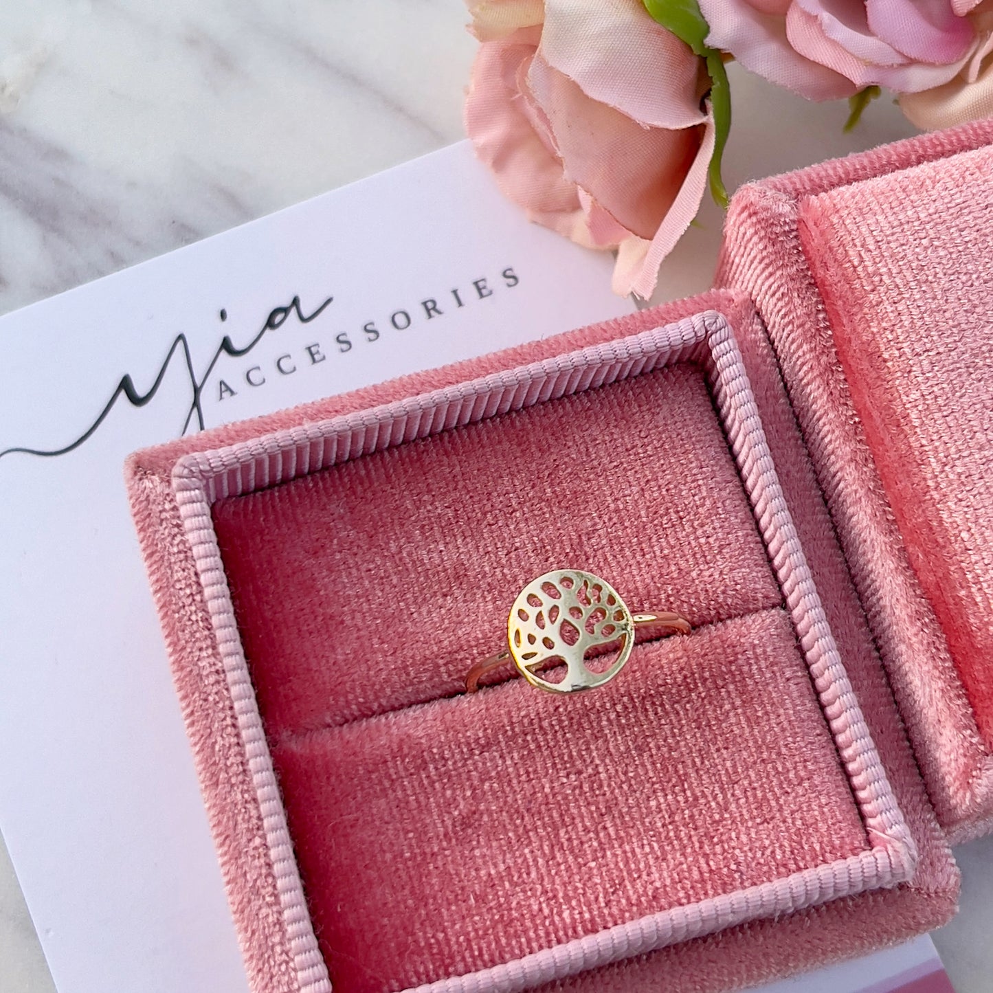 Arbol De la Vida dainty ring