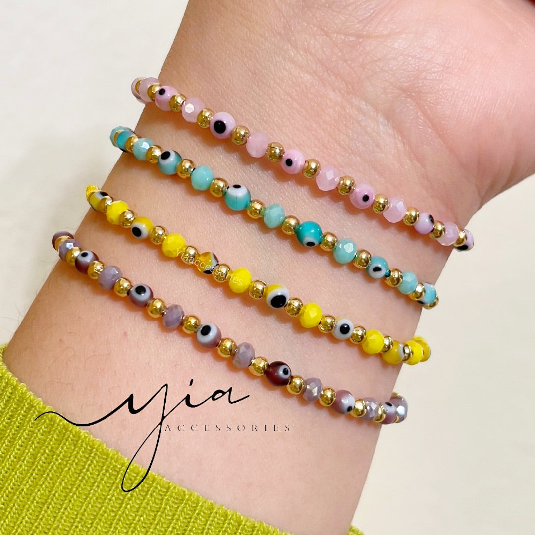 Small round Evil eye Colores