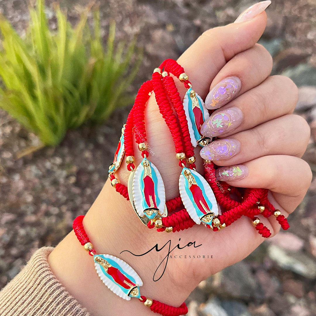Mi Virgencita red string bracelet