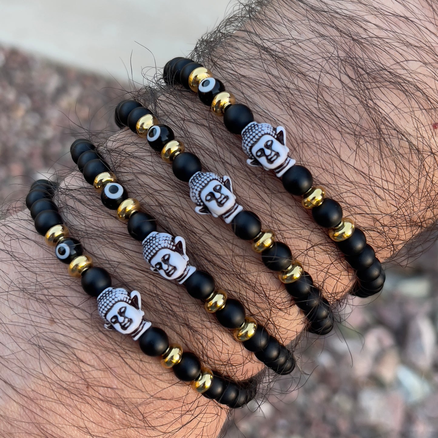 Buddha & Evil eye bracelet