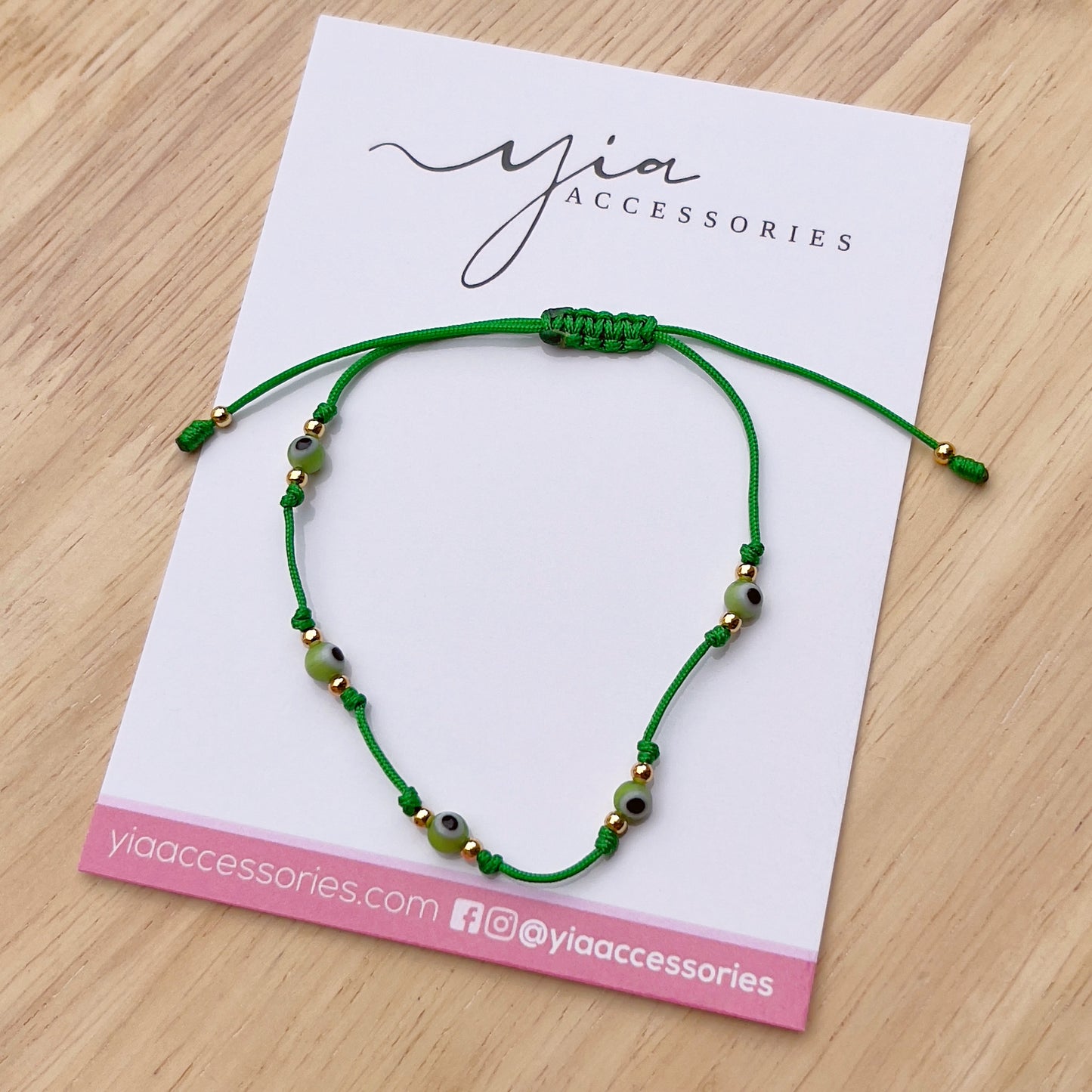 Dainty mini Evil Eye bracelet (+)