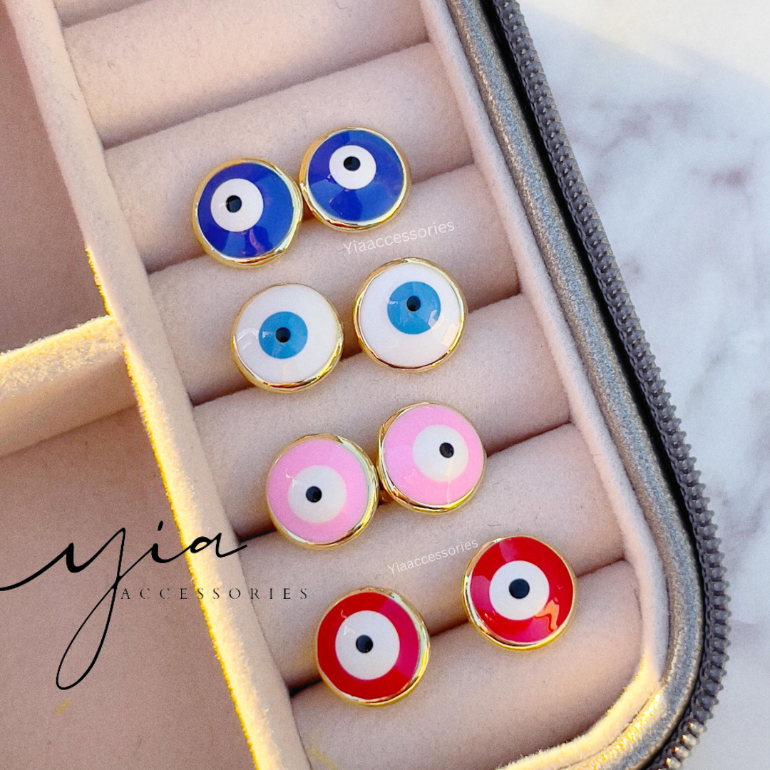 Evil Eye Stud Earrings