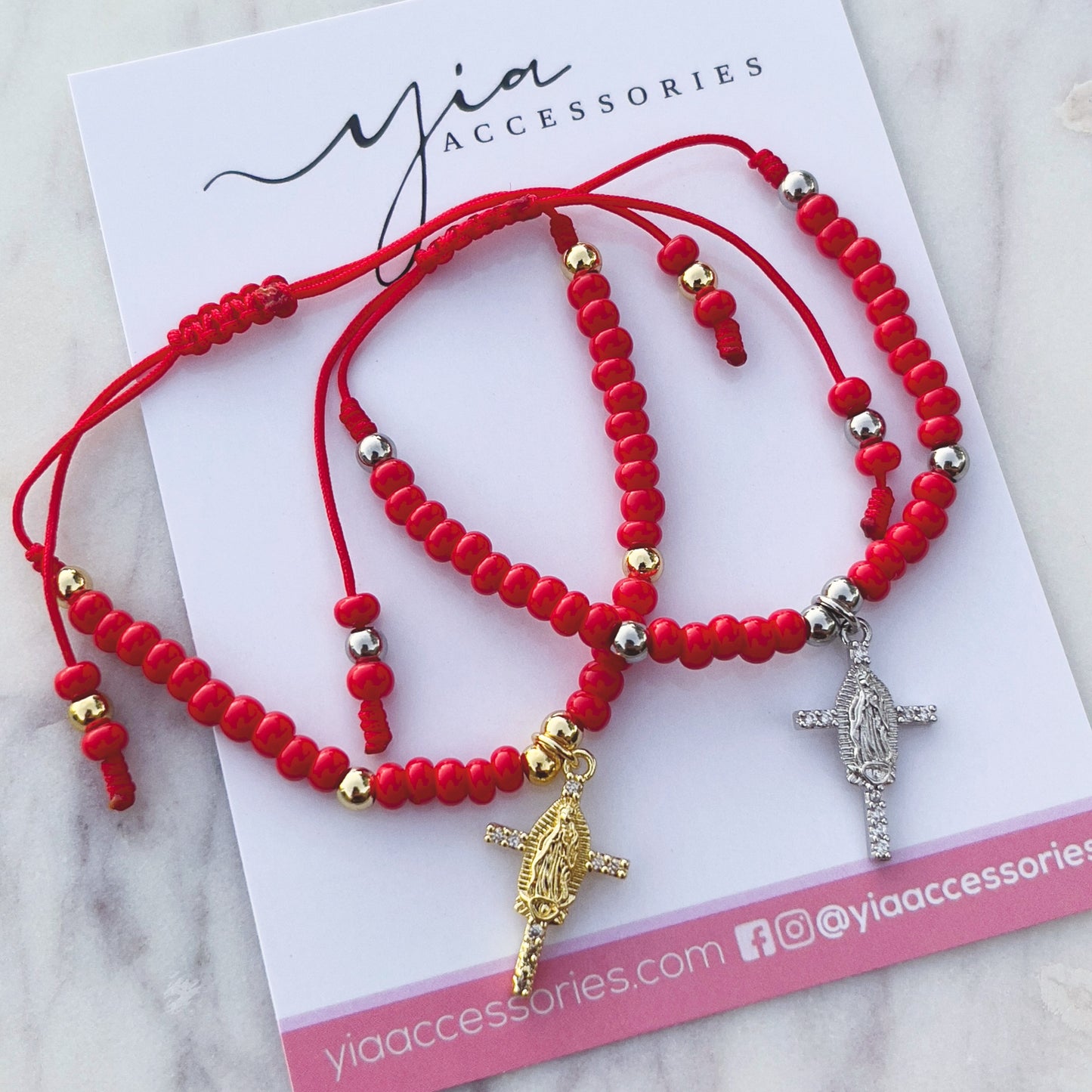 Virgencita Cross bracelet