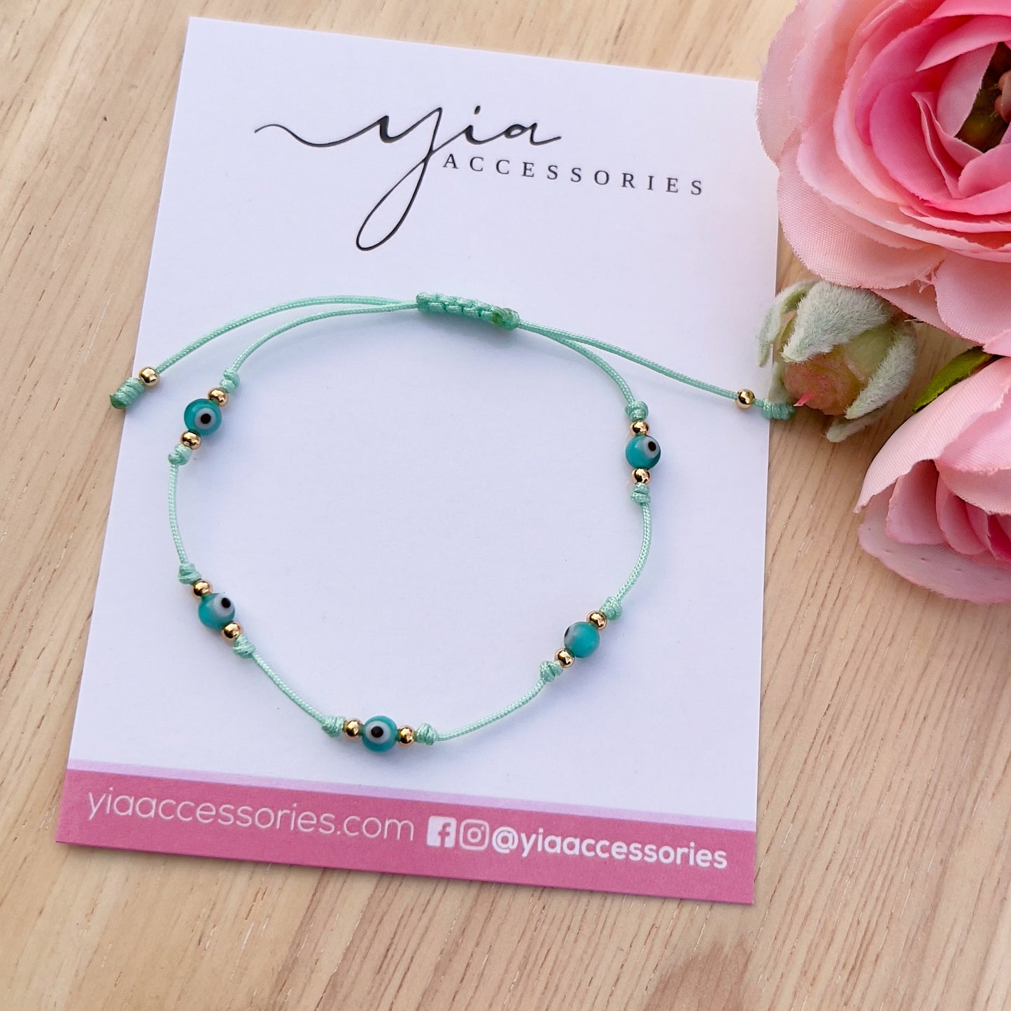 Dainty Mini Evil Eyes bracelet (+)