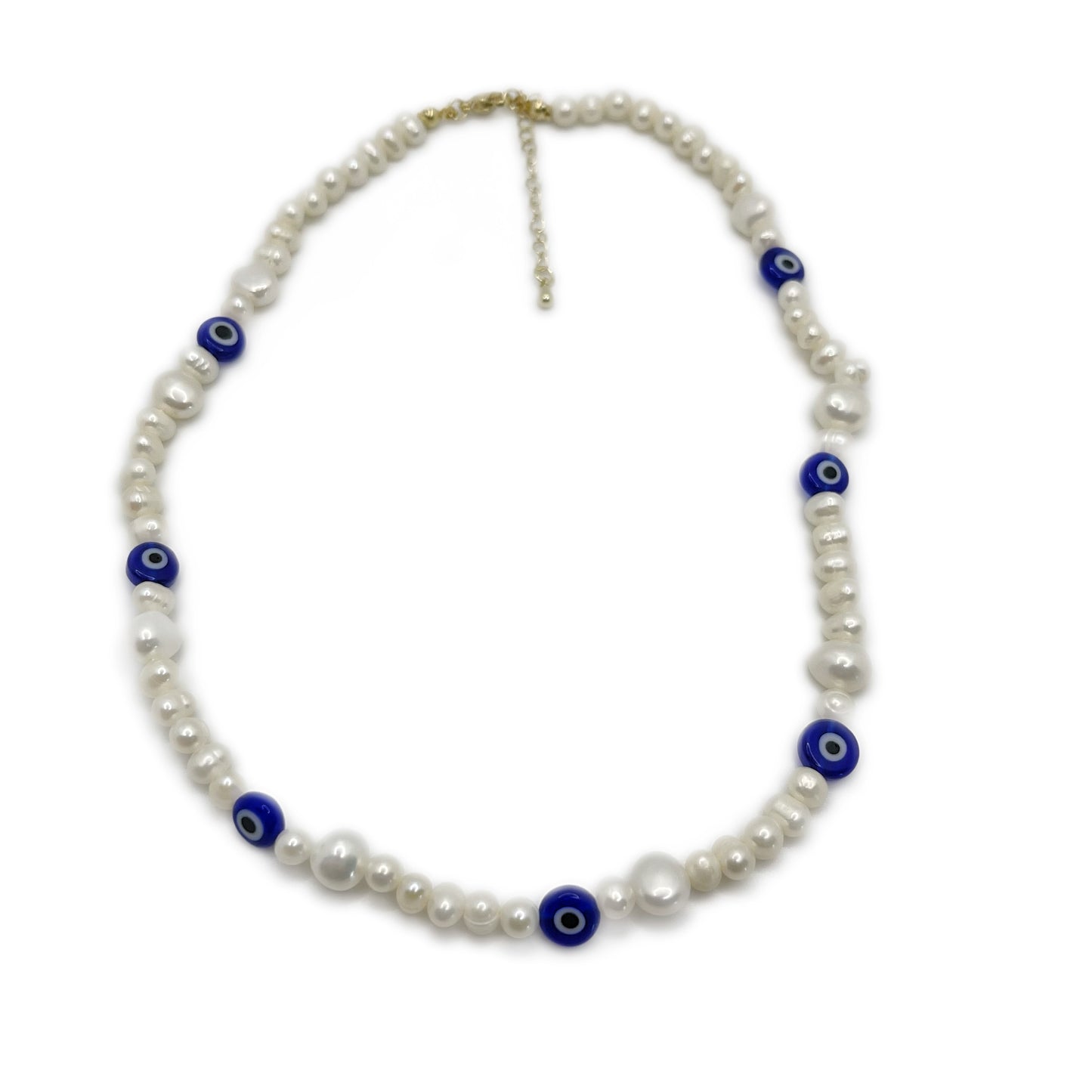 Protect me Blue evil eye choker