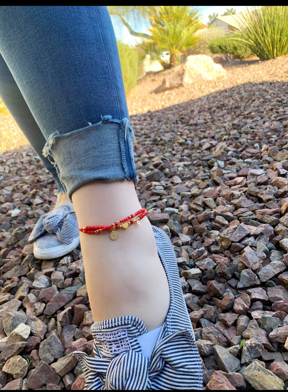 Anklet/Tobillera Doble con inicial