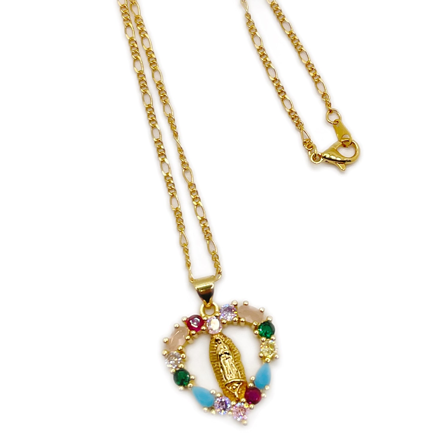 Multicolor Virgencita Necklace