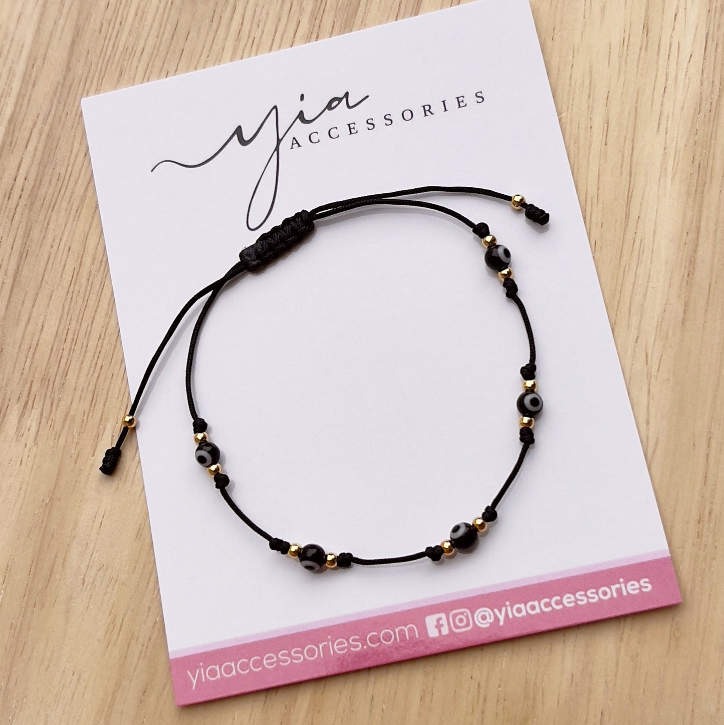 Dainty mini Evil Eye bracelet (+)