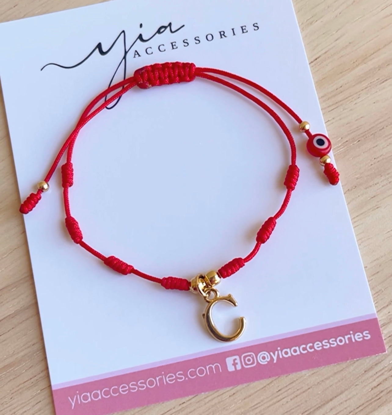 Pulsera 7 nudos con Inicial