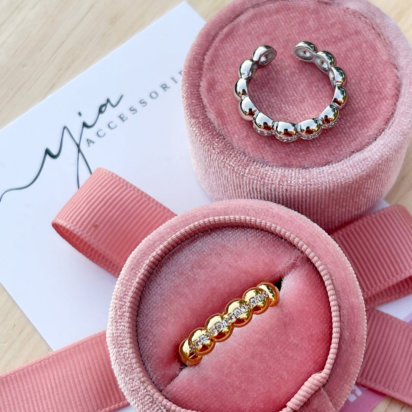 Bubble CZ ring