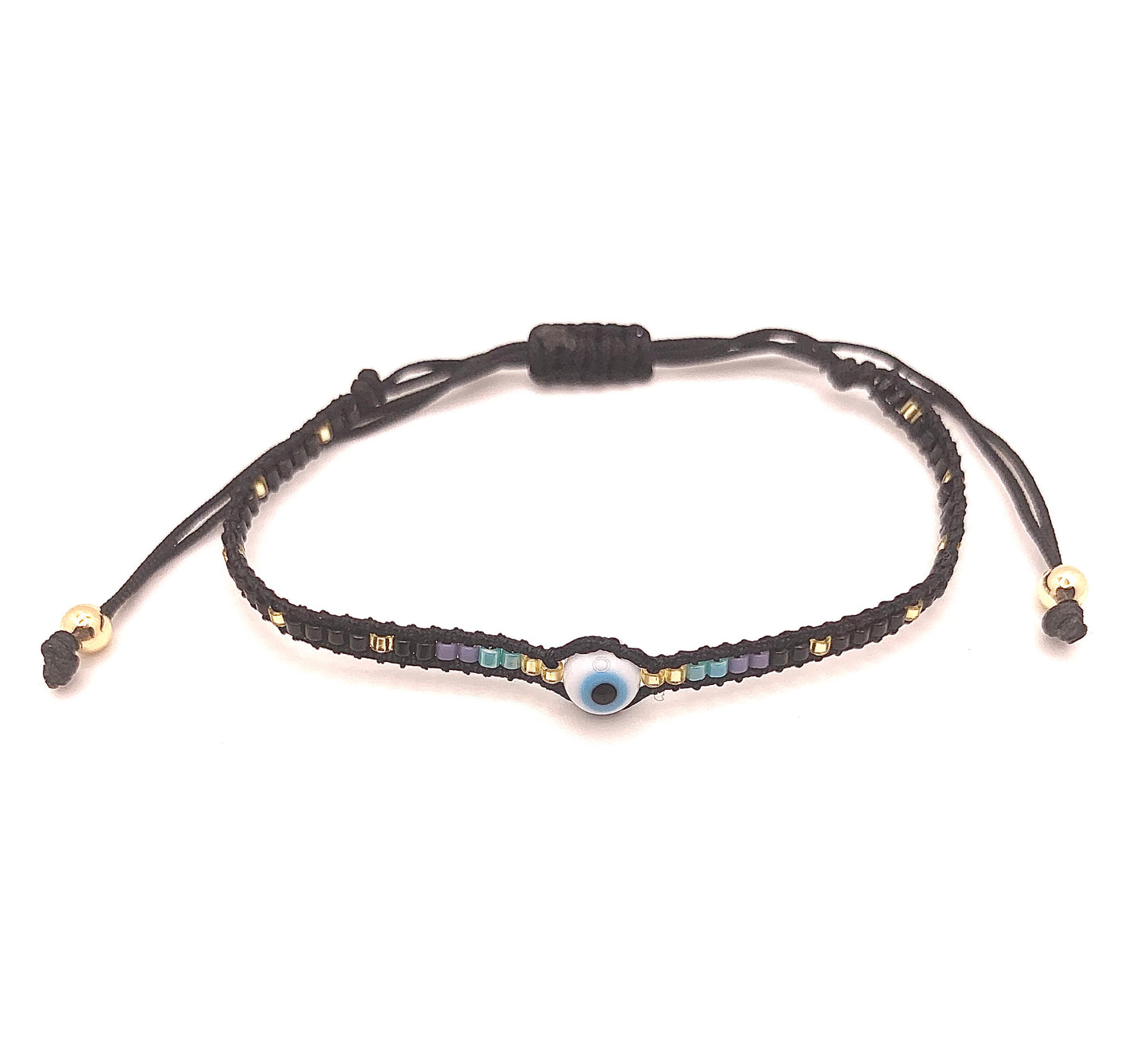 Pulsera tejida con miyuki (+)
