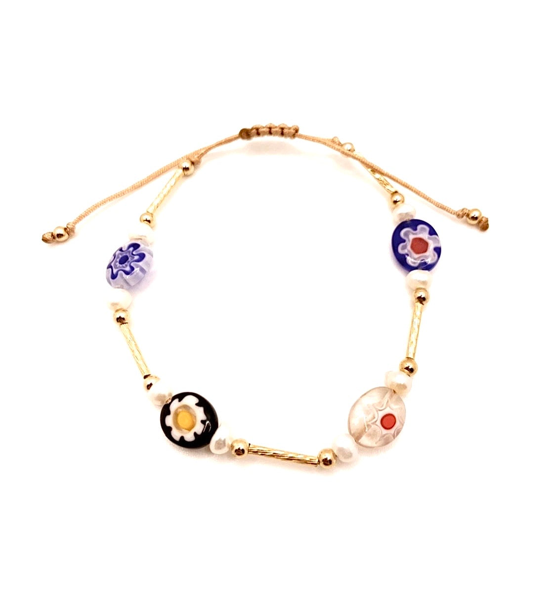 Ojo Flor con Perlas