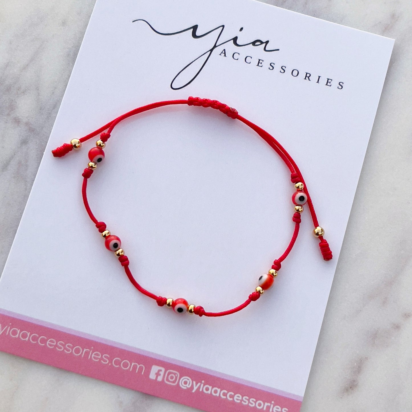 Dainty mini Evil Eye bracelet (+)