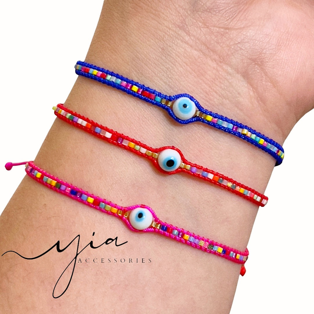 Pulsera tejida con miyuki (+)