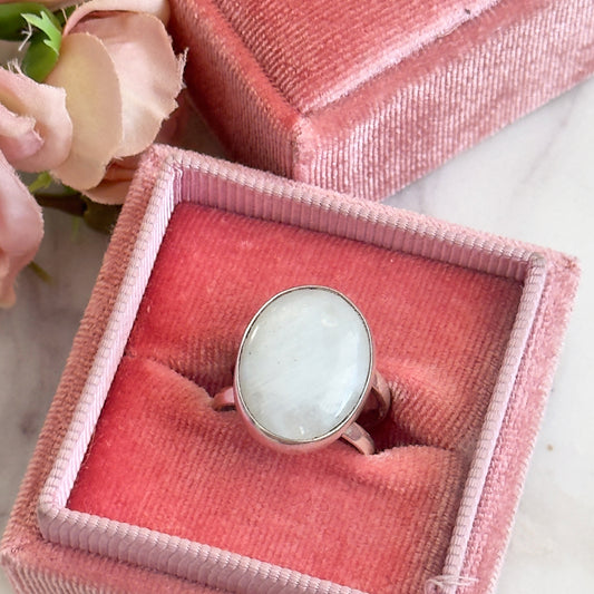 925 Silver Ring- Moonstone
