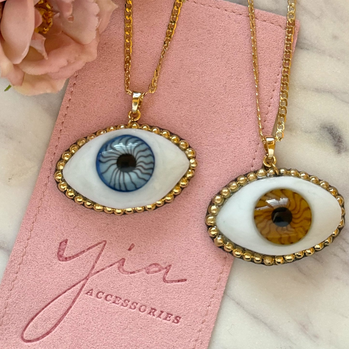 Artesanal  Evil Eye Necklace +