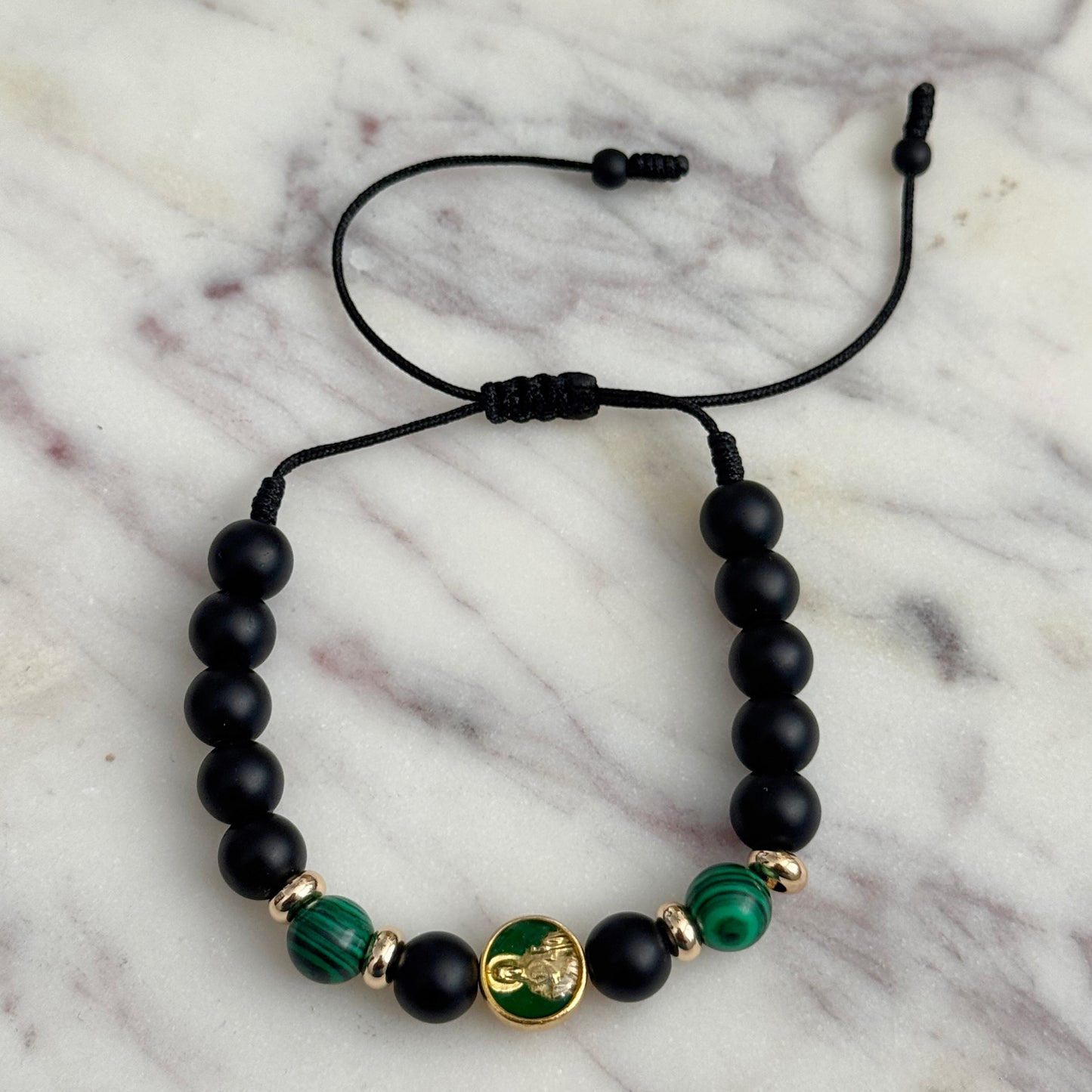 Mens San Juditas Matte Bracelet